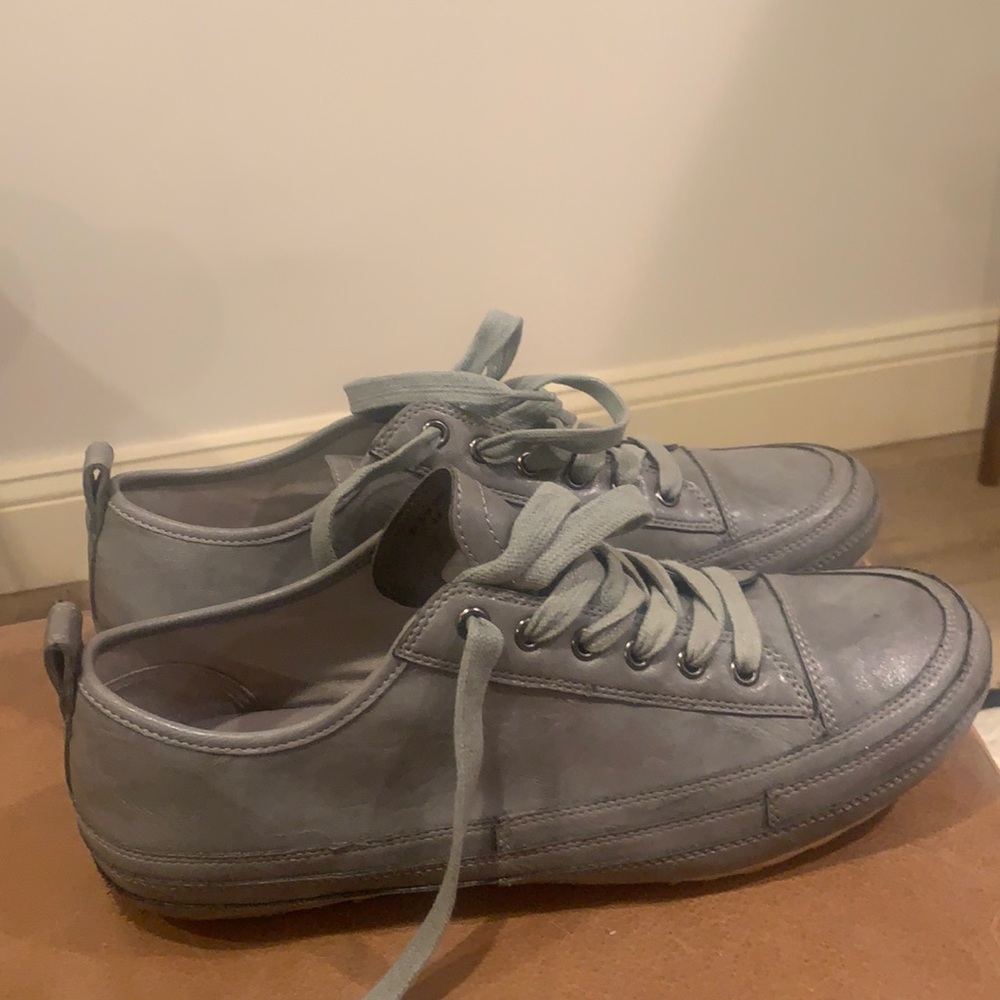 Aldo gray leather sneakers